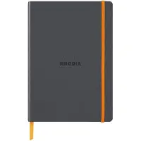 Rhodia Notitieboek Rhodia A5 lijn 80 vel 90gr titanium