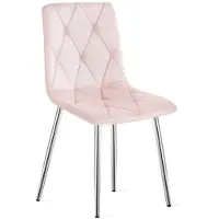 Leobert LIBRA Eetkamerstoel – Groen Velvet – Metalen Poten – Comfortabele Gestoffeerde Zitting – Modern Design – Velvet Stoel voor Woonkamer, Keuken en Eetkamer – Max. 110 kg