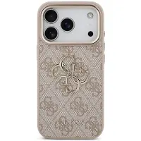GUESS 4G Metal Logo Backcover voor de Apple iPhone 18 Pro Max / 17 Pro Max - Pink