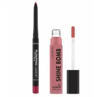 Catrice Lipstick - - Duo Lippen - Langdurige glanzende vloeibare lipstick - Hydraterende vollere lippenpotlood - Kleuren 20 &amp; 110