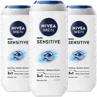 Nivea 3x Shampoo & Douchegel 3in1 Sensitive 250 ml