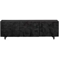 Woood Counter TV-Meubel - Mango - Zwart - 50x160x45