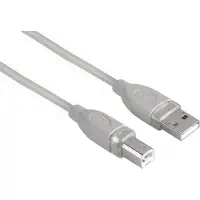 Hama USB 2.0 kabel, afgeschermd, grijs, 5,00 meter