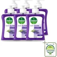Dettol 6 x – Wasgel Handzeep – Lavendel – 250 ml - Grootverpakking - Vaatwasstrips - Handwas - Handhygiëne - Antibacteriële Handzeep - Handen Verzorgen - Huid Verzorgen