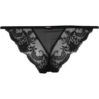 Bluebella Dames-slipjes van mesh met bloemenprint (Zwart)