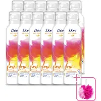 Dove 12 x – Douche- & Scheerschuim – Bath Therapy Glow – 200 ml - Bulkverpakking - Douche en scheerschuim - Douchemop - Huidverzorging