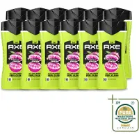 Axe 12 x - 3-in-1 Douchegel - Epic Fresh - Grapefruit & Tropical Pineapple - Fresh Boost - 250 ml - Wasstrips - Douchegel - Frisheid - Geur - Lichaam - Gezicht