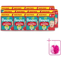 Pampers 12 x – Luierbroekjes – Baby Dry Pants Maat 4 – 90 Luiers - Bulkverpakking - Baby luier - Douchemop - Luierbroek
