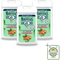 Le Petit Marseillais 3 x – Douchecrème – Zoete Amandel – Hydraterend – 250 ml - Wasstrips - Douchecrème - Amandel - Hydraterend - Zachte Reiniging - Natuurlijke Ingrediënten