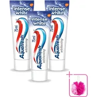 Aquafresh 3 x - Tandpasta - Intense White - Wittere Tanden - 75 ml - Bulkverpakking - Tandpasta - Douchemop - Witte tanden