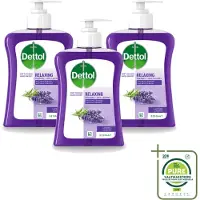 Dettol 3 x – Wasgel Handzeep – Lavendel – 250 ml - Grootverpakking - Vaatwasstrips - Handwas - Handhygiëne - Antibacteriële Handzeep - Handen Verzorgen - Huid Verzorgen