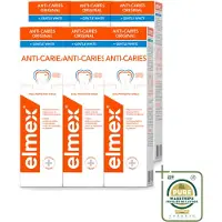 Elmex 6 x - Tandpasta - Anti Cariës Whitening - Dual Protective Shield - 75 ml - Wasstrips - Anti Cariës - Whitening - Tandpasta - Gaatjes Voorkomen - Remineralisatie