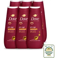 Dove 6 x – Douchegel – Pro Age Body Wash – 400 ml - Wasstrips - Douchegel Voor Rijpere Huid - Huidverzorging - Hydraterende Crème - Huidbarrière - Sulfaatvrije Douchegel