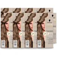 Schwarzkopf 12 x - Haarkleuring - Creme Supreme 7-16 - Cool Donker Asblond - 245g - Voordeelverpakking - 12 stuks