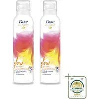 Dove 2 x – Douche- & Scheerschuim – Bath Therapy Glow – 200 ml - Wasstrips - Douche En Scheerschuim - Huidverzorging - Niacinamide - Stralende Huid - Huidbarrière