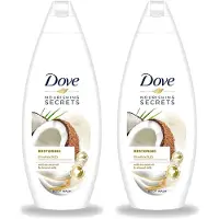 Dove 2 x Nourishing Secrets - Douchegel - Kokosolie & Amandel melk - Sulfaatvrij - 250 ml - Voordeelverpakking - 2 stuks