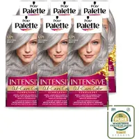 Schwarzkopf 6 x Poly Palette – Haarverf – U71 Puur Zilvergrijs – 115 ml - Wasstrips - Grijs Haar Kleuren - Zilvergrijs Haar - Intens Grijs - Zilverreflectie - Haarkleuring