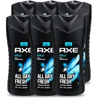 Axe 6 x - 3-in-1 Douchegel - Apollo - Sage & Cedarwoord - All Day Fresh - 400 ml - Voordeelverpakking - 6 stuks