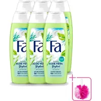 Fa 6 x – Douchegel – Yoghurt Aloe Vera – 250 ml - Bulkverpakking - Douchegel yoghurt aloë vera - Douchemop - Huid verzorging