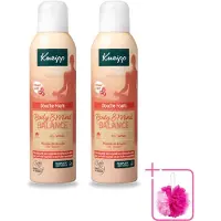 Kneipp 2 x - Douche schuim - Body & Mind Balance - Iris & Vetiver - 200 ml - Bulkverpakking - Douche foam - Douchemop - Rust