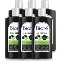 Bioré 6 x – Houtskool Reinigingsgel – Gezichtsreiniger – 200 ml - Voordeelverpakking - 6 stuks