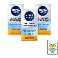 Nivea 3 x MEN Active Energy Wasmiddel voor het gezicht met cafeïne - 50 ml - Voordeelverpakking - 3 stuks
