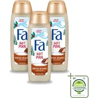 Fa 3 x - Douchegel - Winter Splashes Hot Pool Cacao - Warm & Verwarmend - Verzachtend - 250 ml - Grootverpakking - Vaatwasstrips - Douchegel - Winter - Warm - Cacao - Verwarmend