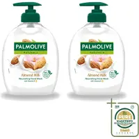 Palmolive 2 x – Handzeep – Amandel Melk – 300 ml - Wasstrips - Handzeep - Handen Reinigen - Handen Verzorgen - Amandelmelk - Aloë Vera