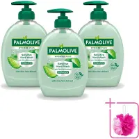 Palmolive 3 x – Handzeep – Hygiene Plus Sensitive – Pompje - 300 ml - Bulkverpakking - Gevoelige huid - Douchemop - Handzeep