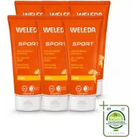 Weleda 6 x - Douchegel Sport - Arnica - 200 ml - Grootverpakking - Vaatwasstrips - Sportdouchegel - Herstel - Arnica - Natuurlijke Douchegel - Spierherstel
