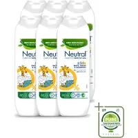 Neutral 6 x Kids – Douchegel – Bath, Wash & Shampoo – 250 ml - Grootverpakking - Vaatwasstrips - Kinderhuid Verzorging - Kinderbad - Kinderwas - Kindershampoo - Gevoelige Huid