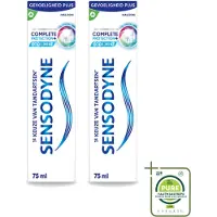 Sensodyne 2 x – Tandpasta – Complete Protection + Cool Mint – 75 ml - Grootverpakking - Vaatwasstrips - Gevoelige Tanden - Tandpasta - Mondverzorging - Tandgevoeligheid - Tandplak