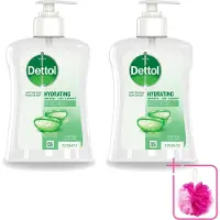 Dettol 2 x – Antibacteriële Handzeep – Aloë Vera – 250 ml - Bulkverpakking - Handzeep - Douchemop - Antibacteriële handzeep