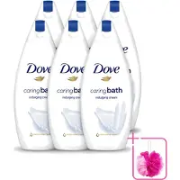 Dove 6 x – Douchegel – Caring Bath – 450 ml - Bulkverpakking - Douchegel - Douchemop - Huid verzorging