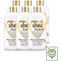 Treaclemoon 6 x – Bad- & Douchegel – Creamy Shea Butterfly – 500 ml - Grootverpakking - Vaatwasstrips - Bad En Douchegel - Shea - Bloemige Geur - Ontspanning - Verzorging