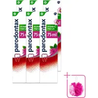 Parodontax 6 x - Tandpasta - Herbal Fresh - Bergamot & Mint - 75ml - Bulkverpakking - Tandvleesgezondheid - Douchemop - Tandpasta