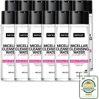 Sence 12 x - Gevoelige Huid - Micellair Water - Make-up Remover - 400 ml - Wasstrips - Gevoelige Huid - Make-up Remover - Micellair Water - Hypoallergenisch - Parfumvrij