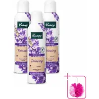 Kneipp 3 x - Douche schuim - Relaxing - Lavendel - 200 ml - Bulkverpakking - Douche schuim - Douchemop - Ontspanning