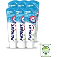 Prodent 6 x – Tandpasta – Fresh Gel – 75 ml - Grootverpakking - Vaatwasstrips - Frisse Mond - Anti-cariës - Tandplak - Tanderosie - Glazuur Bescherming