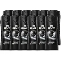 Axe 12 x XL - 3-in-1 Douchegel - Black - Frozen Pear & Cedarwoord - 12hrs Long Lasting Scent - 400 ml - Voordeelverpakking - 12 stuks