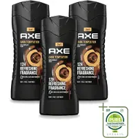 Axe 3 x – Douchegel – Dark Temptation – 250 ml - Grootverpakking - Vaatwasstrips - Douchegel - Douchegel Mannen - Douchegel Met Geur - Douchegel Dark Temptation - Douchegel Voor Mannen