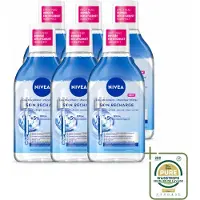Nivea 6 x - Micellair Water - Serum Verrijkt Opladend - Verwijdert Waterbestendige Make-up - 400 ml - Wasstrips - Gevoelige Huid - Micellair Water - Reinigingsmiddel - Hydraterend - Serum