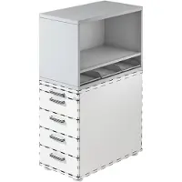 Hjh OFFICE PRO SIGNA SCA1 - Rolcontainer Grijs