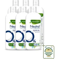 Neutral 6 x – Douchegel – Sensitive Skin – 900 ml - Wasstrips - Gevoelige Huid - Droge Huid - Parfumvrije Douchegel - Milde Douchegel - Dermatologisch Getest