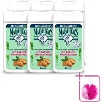 Le Petit Marseillais 6 x – Douchecrème – Zoete Amandel – Hydraterend – 250 ml - Bulkverpakking - Douchecrème - Douchemop - Amandel