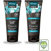 Kneipp 2 x - Sport Douche 2‑in‑1 - Men - 200 ml - Grootverpakking - Vaatwasstrips - Sportdouche - Herstel Na Sporten - Verkoeling - Ontspanning - Menthol