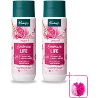 Kneipp 2 x - Douchegel - Embrace Life - 200 ml - Bulkverpakking - Douchegel - Douchemop - Roze geur