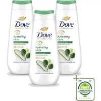 Dove 3 x – Douchecrème – Hydrating Care – 225 ml - Grootverpakking - Vaatwasstrips - Douchecrème - Hydratatie - Droge Huid - Mild Douchen - Aloë Vera