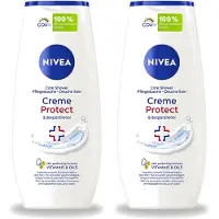 Nivea 2 x - Douchegel - Crème Protect & Dexpantenol - Unieke Crème Geur - 250 ml - Voordeelverpakking - 2 stuks