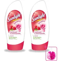 Sunlight 2 x - Douchegel - PH Neutraal - Rozen En Frambozen - 250 ml - Bulkverpakking - Douchegel - Douchemop - Zachte reiniging